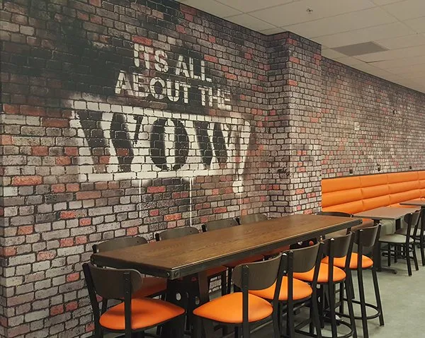 Example of a custom wall covering & mural.