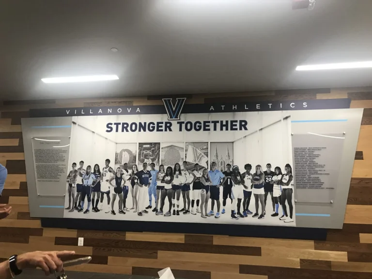 Example of a sport graphics made for Villanova Athletics..