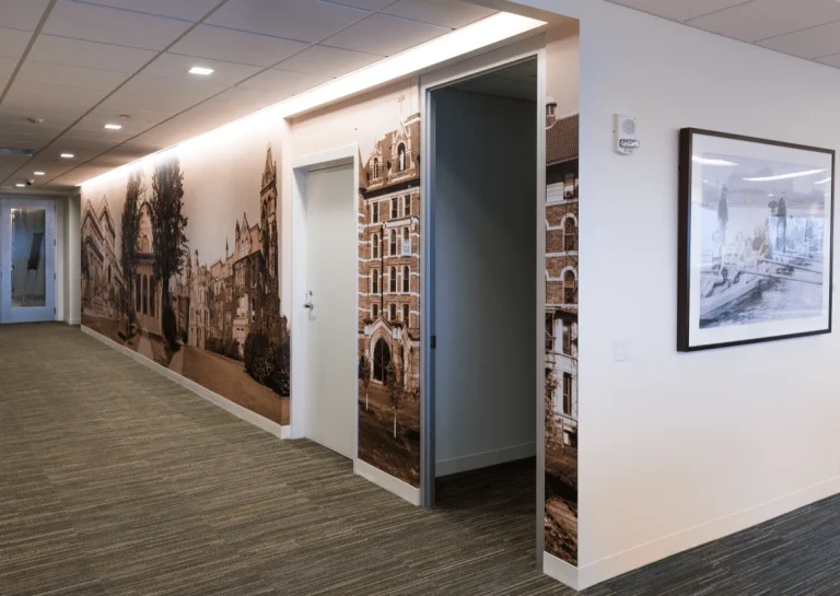 Example of a custom wall covering & mural.