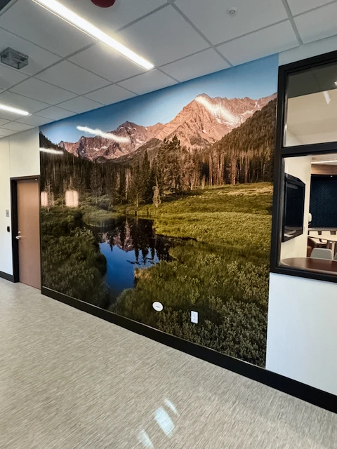 Vail Health - wall wrap - mural